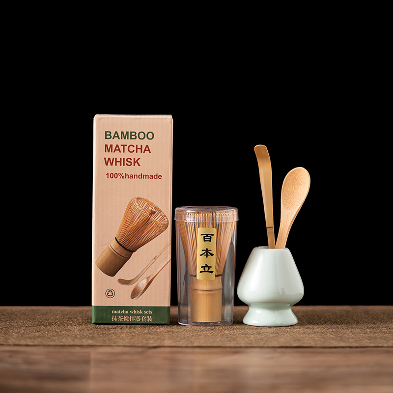 Bamboo Whisk Chasen - 4 Buah Set Pengocok Matcha Bambu