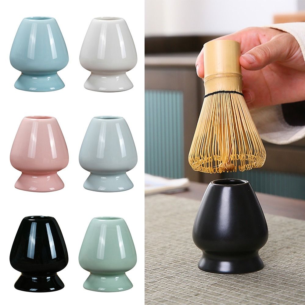 Bamboo Whisk Chasen - Penyangga Matcha Keramik Berkualitas Tinggi, Warna