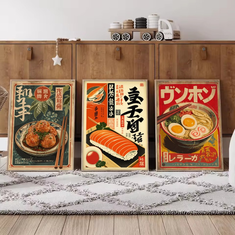 Lukisan Kanvas Poster Makanan  - Japanese Lifestyle Food ulasan dan harga