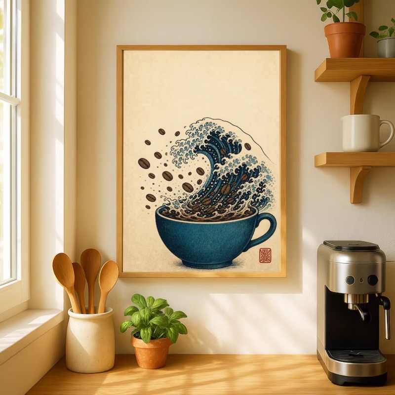Lukisan Kanvas Poster Makanan  - Japanese Lifestyle Food ulasan dan harga
