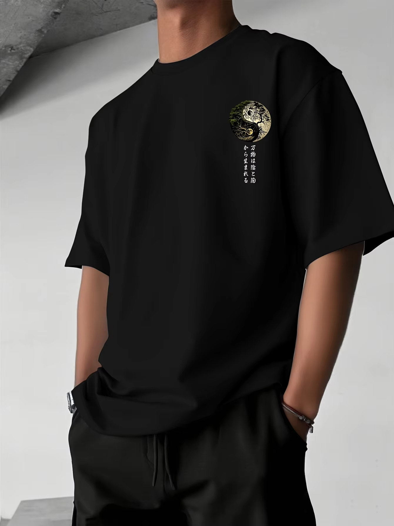 Kaus Grafis Kaligrafi Jepang P - Japanese Man Lifestyle ulasan dan harga