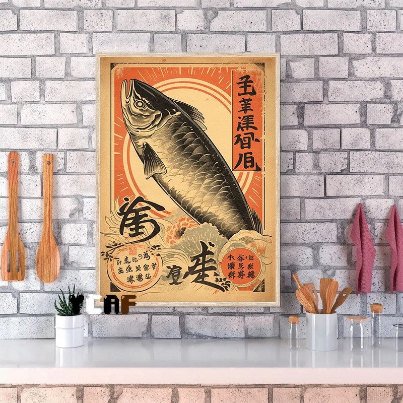 Vintage Jepang Poster makanan  - Japanese Lifestyle Food ulasan dan harga
