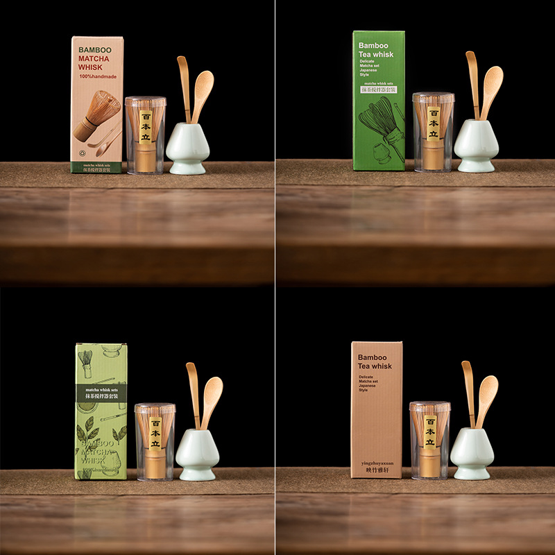 4 Buah Set Pengocok Matcha Bam - Bamboo Whisk Chasen ulasan dan harga