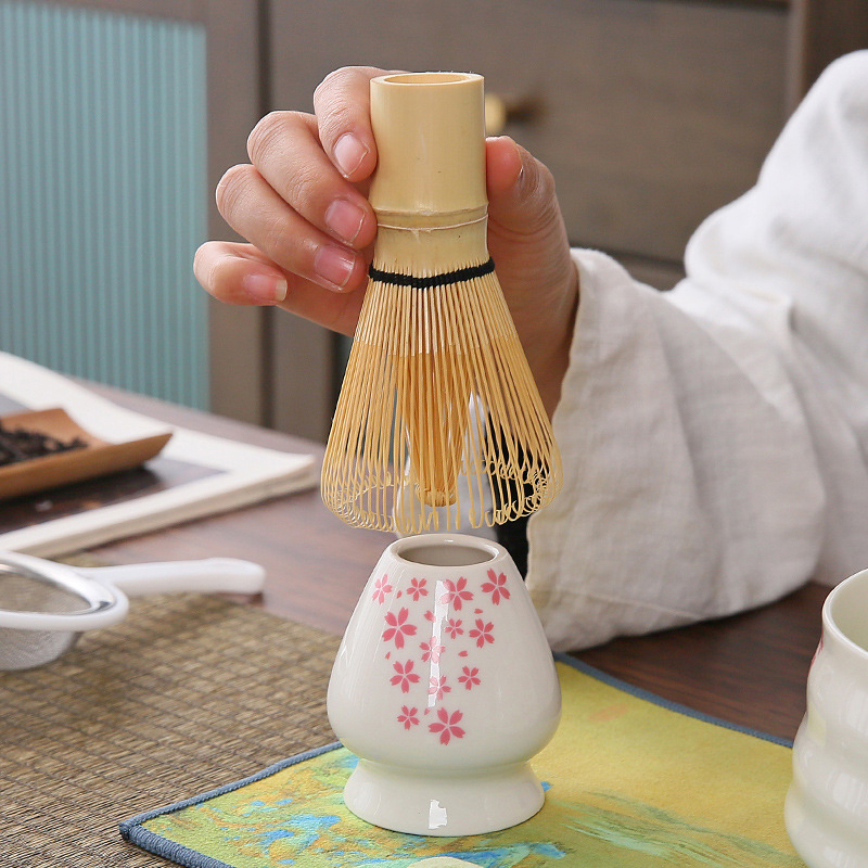 Keramik Jepang Matcha hijau te - Bamboo Whisk Chasen ulasan dan harga