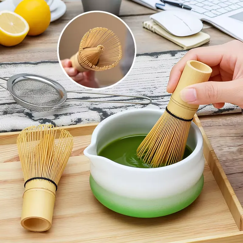 Set Kotak Matcha Portabel Kust - Bamboo Whisk Chasen ulasan dan harga